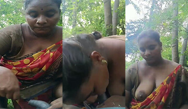 Marathi Paid Aunty Blowjob – Riding in Outdoor Fuck